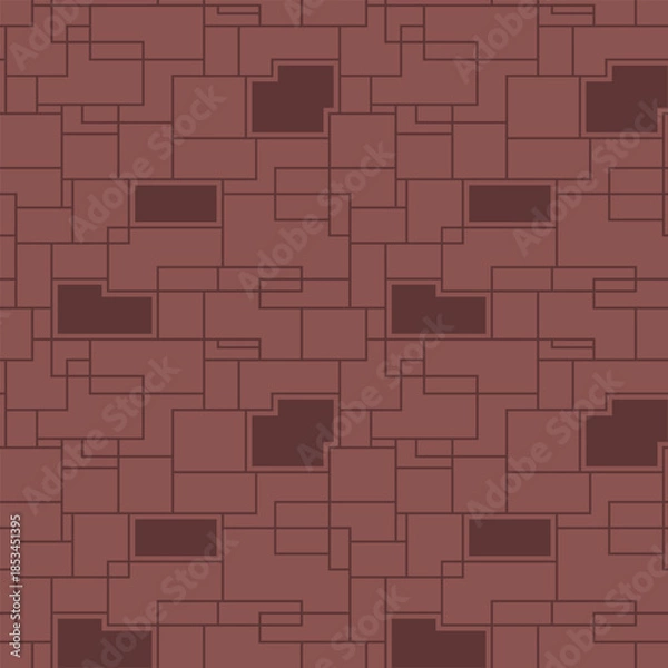 Obraz Japanese Overlap Rectangle Net Vector Seamless Pattern