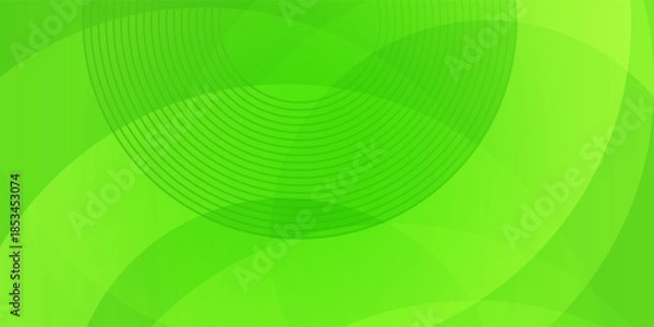 Obraz Abstract green circle background trendy., eps10
