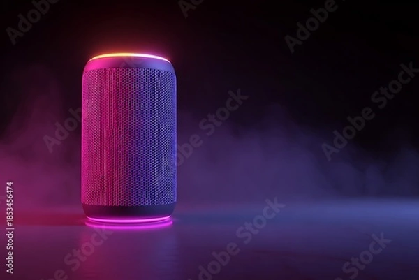 Obraz a smart glowing speaker