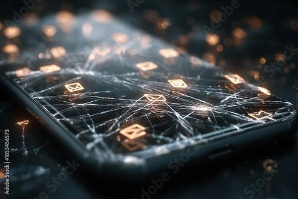 Obraz close up of a computer circuit board