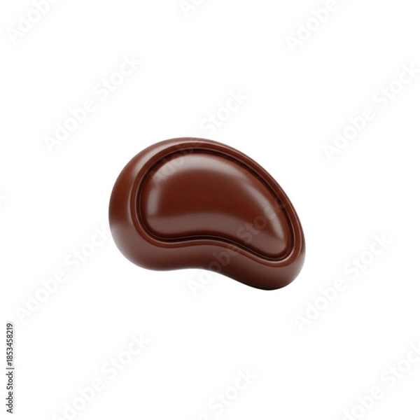 Obraz Smooth brown object isolated on transparent background