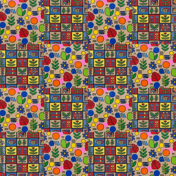 Obraz 北欧風デザインの模様