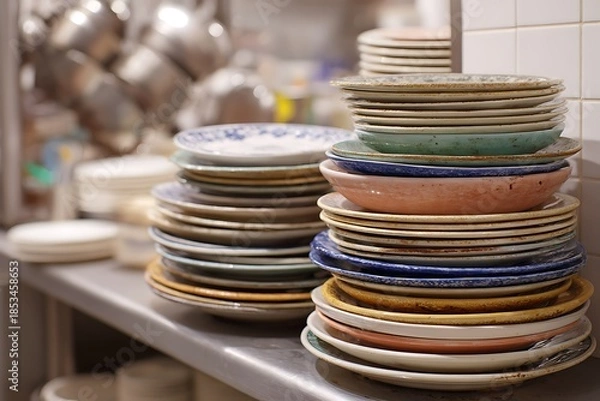 Obraz stack of plates