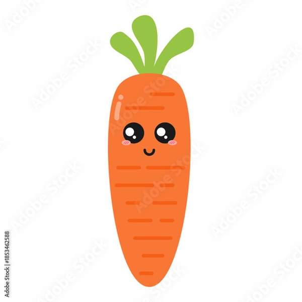 Obraz cute carrot vector