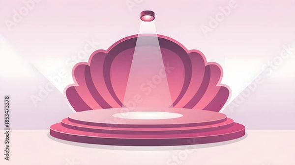 Obraz 3d rendered illustration of a pink lotus