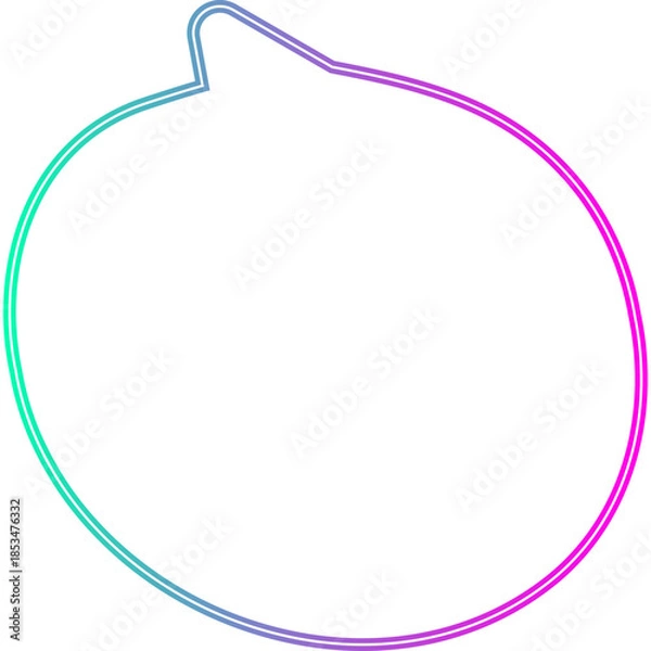 Obraz Neon Speech Bubble