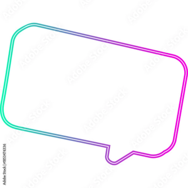 Obraz Neon Speech Bubble
