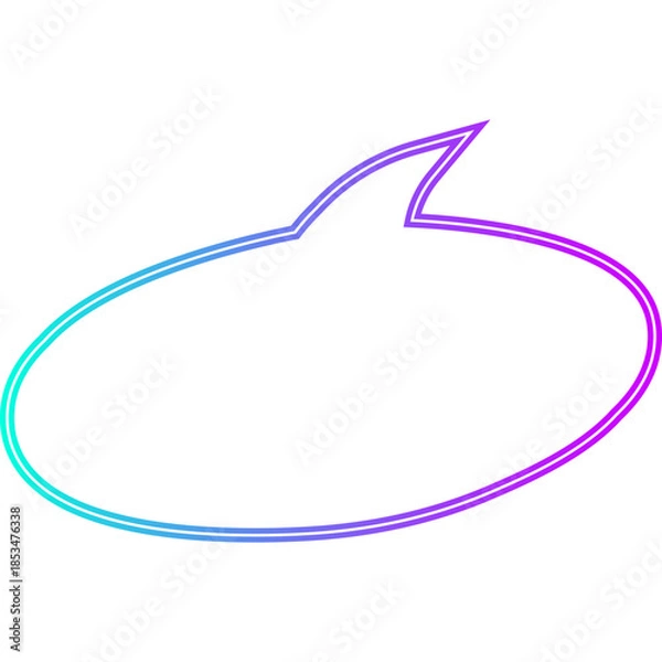 Obraz Neon Speech Bubble