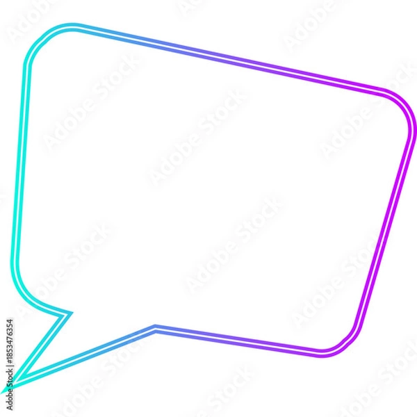 Obraz Neon Speech Bubble