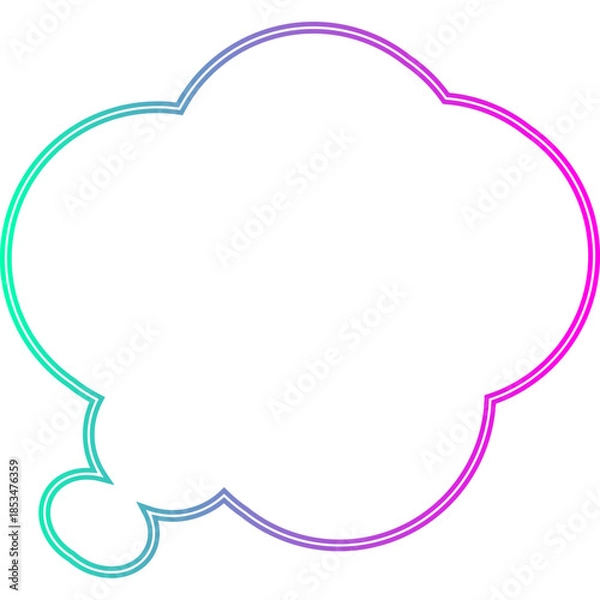 Obraz Neon Speech Bubble