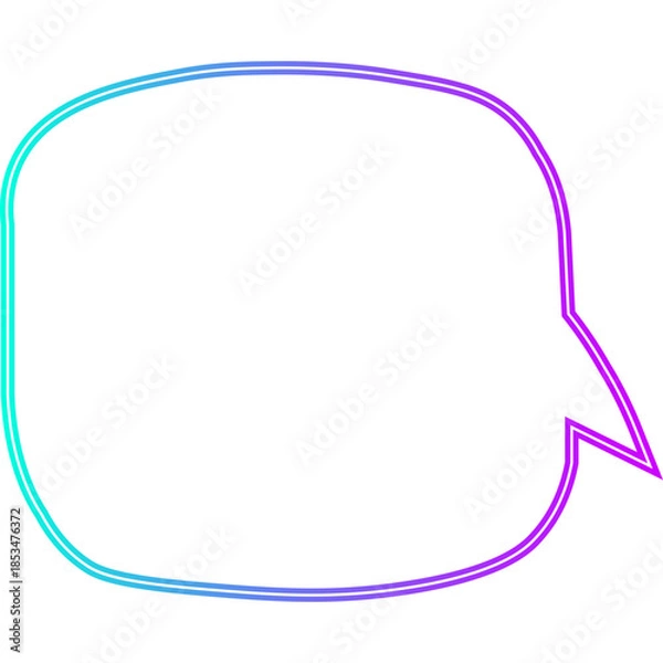 Obraz Neon Speech Bubble