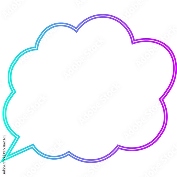 Obraz Neon Speech Bubble