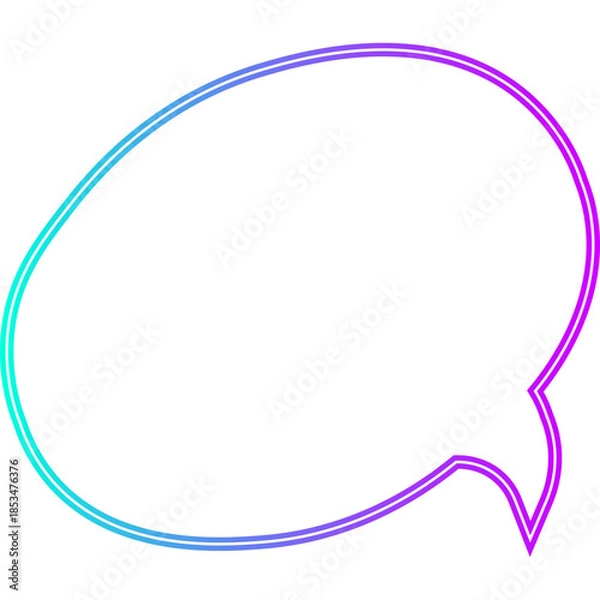 Obraz Neon Speech Bubble