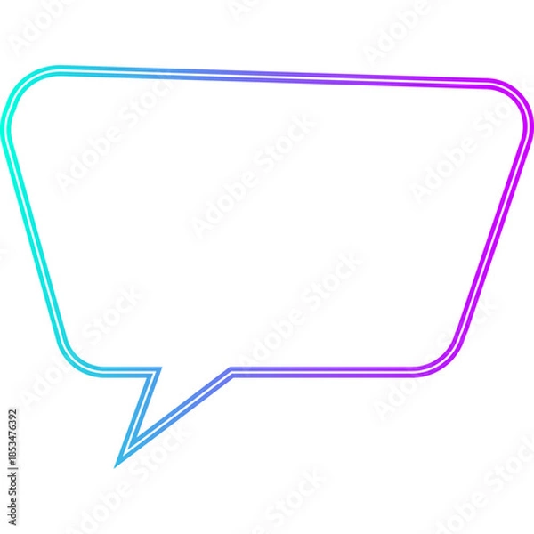 Obraz Neon Speech Bubble