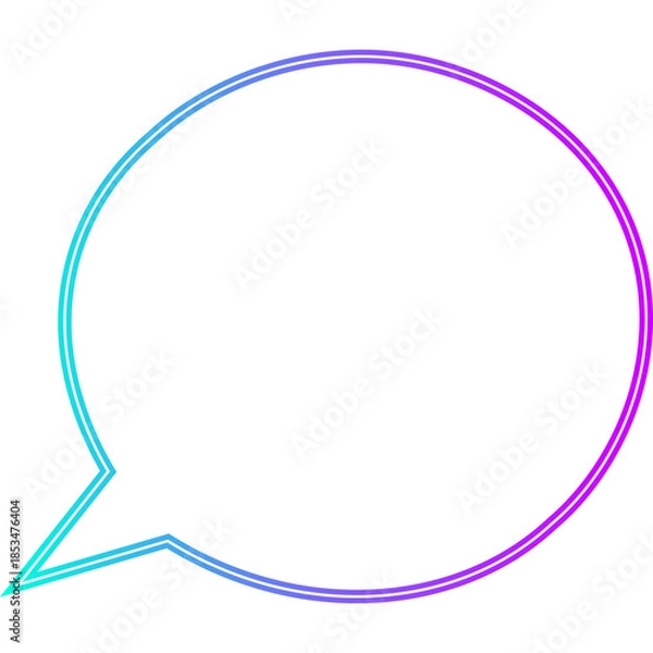 Obraz Neon Speech Bubble
