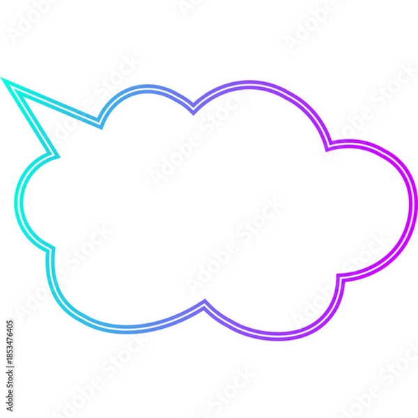 Obraz Neon Speech Bubble