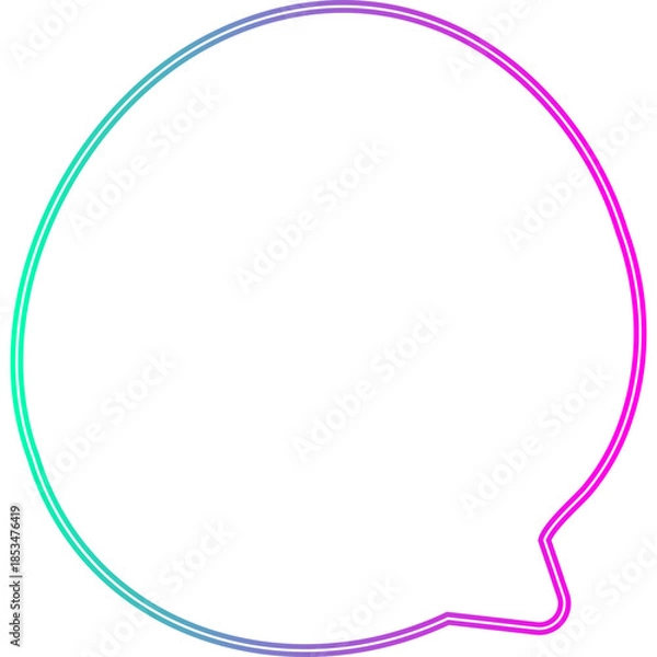 Obraz Neon Speech Bubble