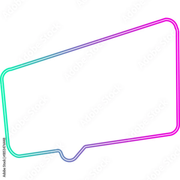 Obraz Neon Speech Bubble