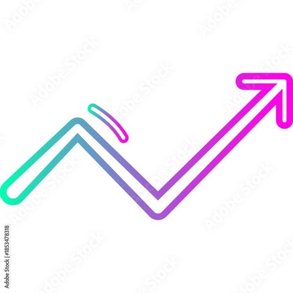 Obraz Neon Arrow Doodle