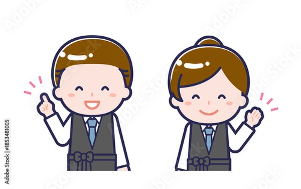 Obraz バーテンダー／2人組／男女 01