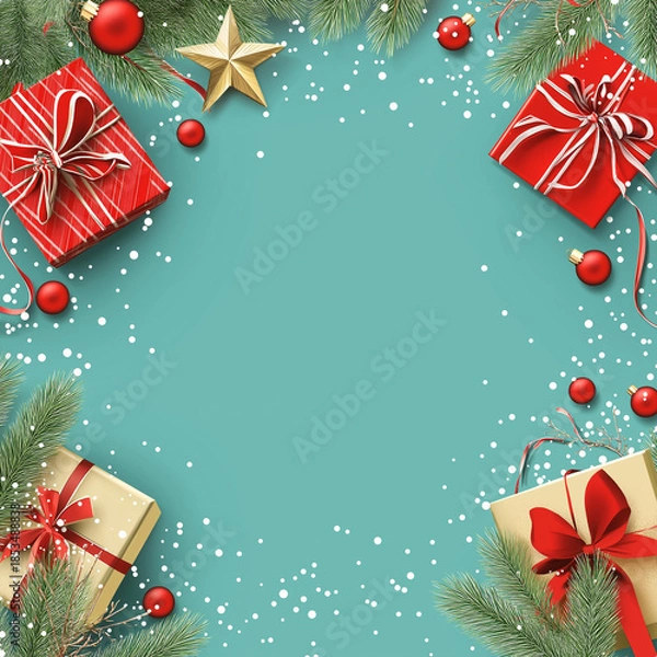 Obraz christmas greeting card