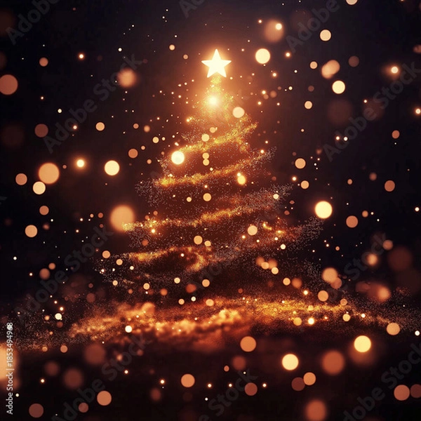 Fototapeta abstract christmas tree