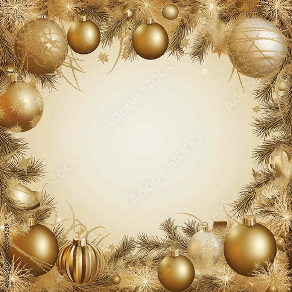 Obraz christmas background with balls