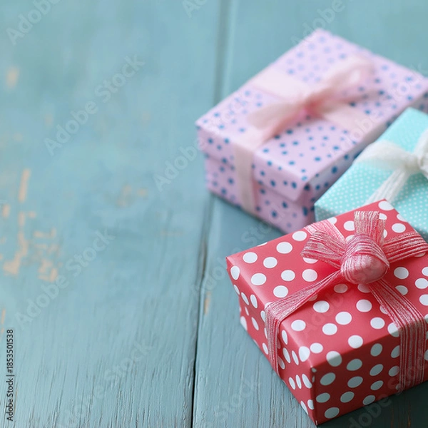 Obraz gift box with ribbon