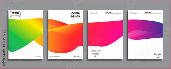 Obraz Creative colored cover. Cover design.