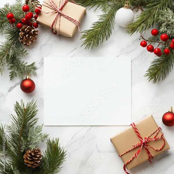 Obraz christmas greeting card