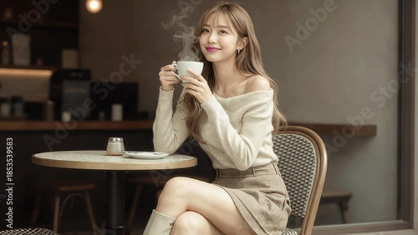 Obraz Relaxing Moment in a Café