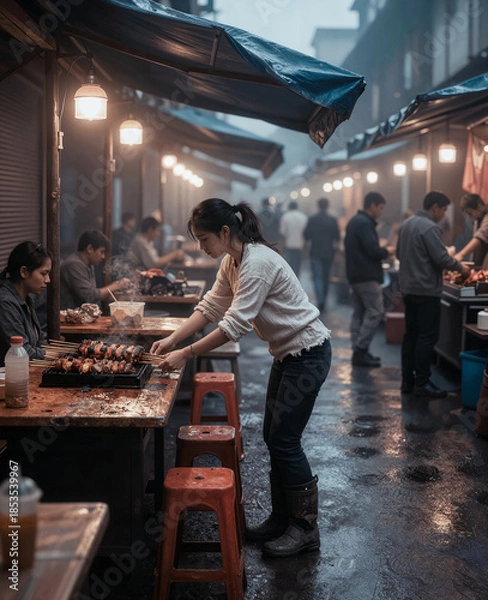 Obraz Night Market Grill