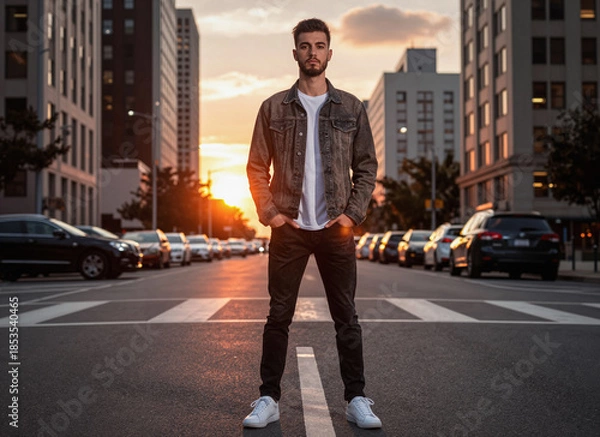 Obraz Urban Sunset Stroll