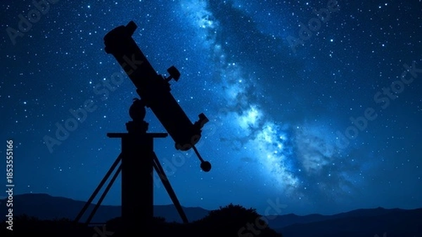 Obraz telescope at night