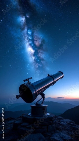 Obraz telescope in the night sky