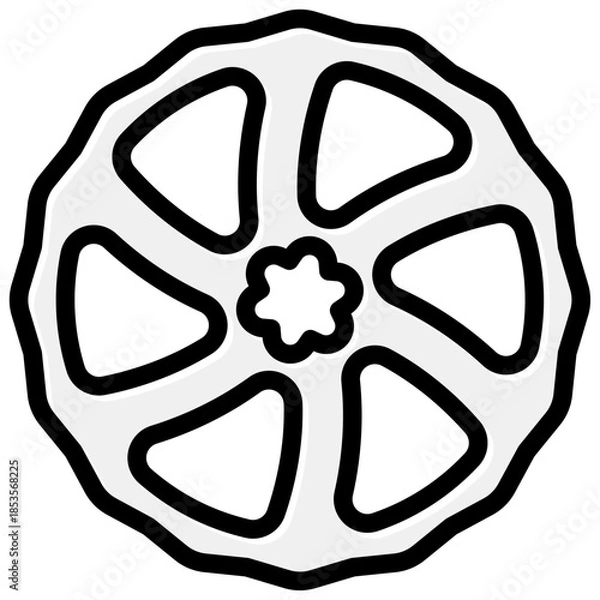 Obraz disc brake bike icon