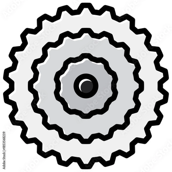 Obraz gear bike icon