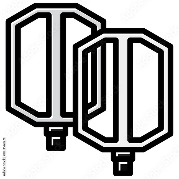 Obraz bicycle pedal icon