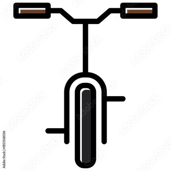 Obraz front bike icon