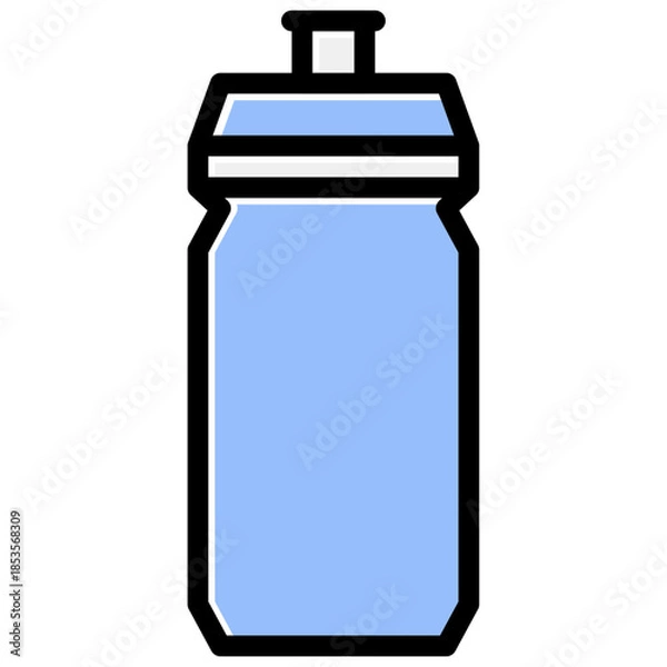 Obraz vector illustration of a bottle
