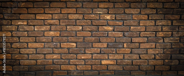 Obraz Brick wall with a brown color