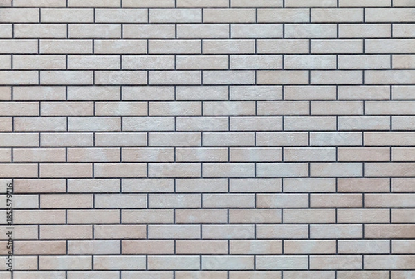 Obraz Brick wall with a white background