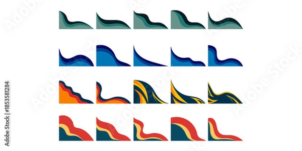 Obraz Flat Curve Business Corner