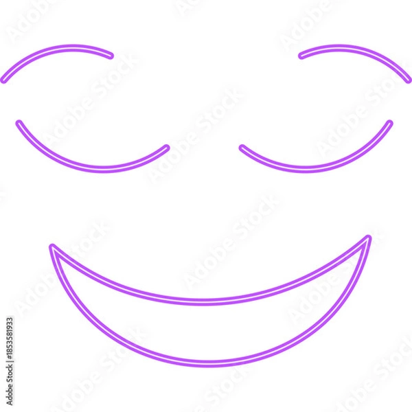 Fototapeta Expression Neon Line Decoration