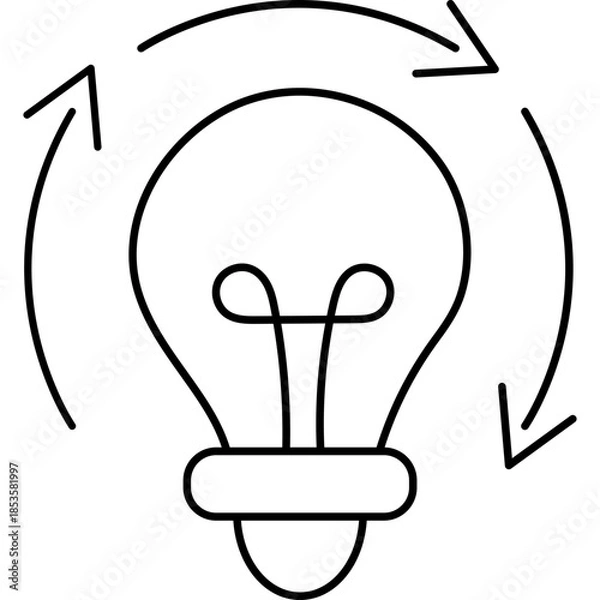 Fototapeta Startup Lineal Illustration