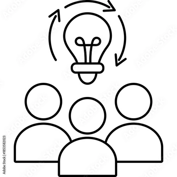 Fototapeta Startup Lineal Illustration