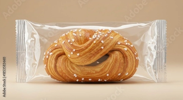 Obraz Delicious Pastry in Clear Packaging