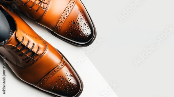 Obraz a conceptual image featuring a pair of stylish shoes