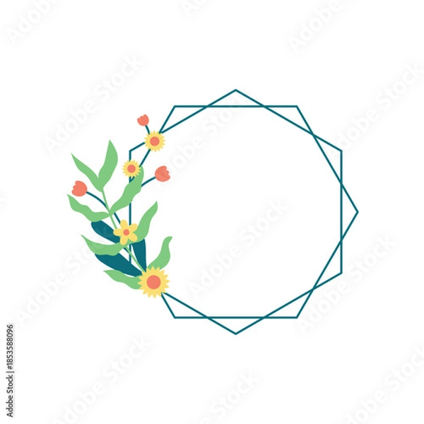 Obraz Botanical Leaf Frame