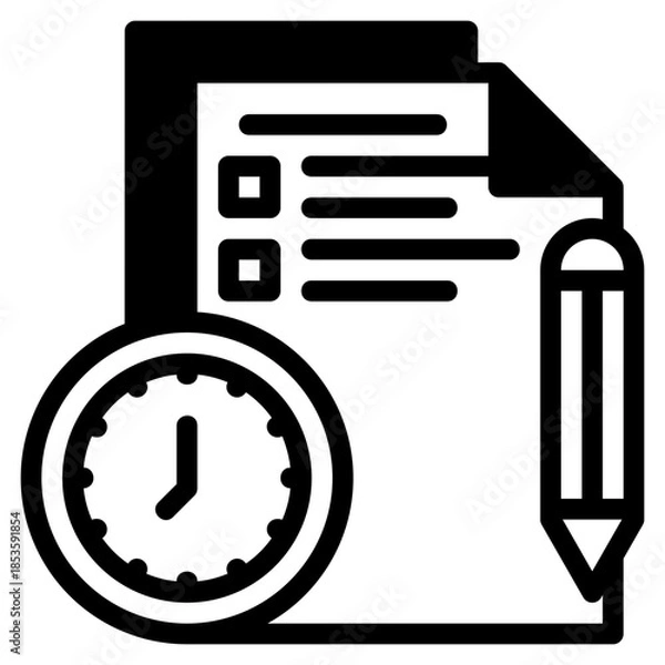Fototapeta Exam Icon